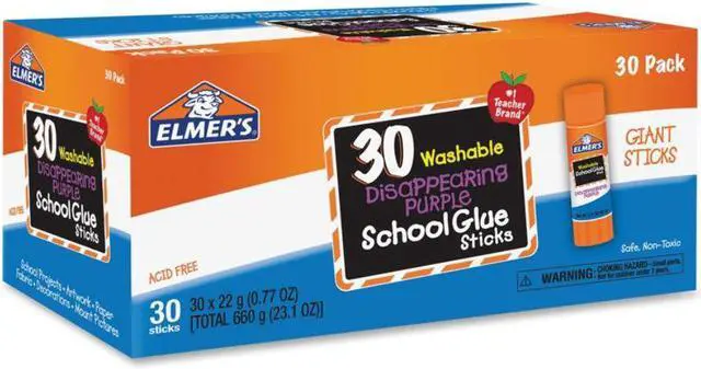 Alt view image 3 of 11 - Elmers Disappearing Purple All Purpose Glue Sticks Purple/Clear 30/Box E605