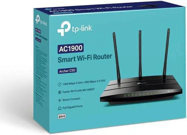 Alt view image 3 of 13 - TP-LINK Archer C90 AC1900 Wireless MU-MIMO Gigabit Router