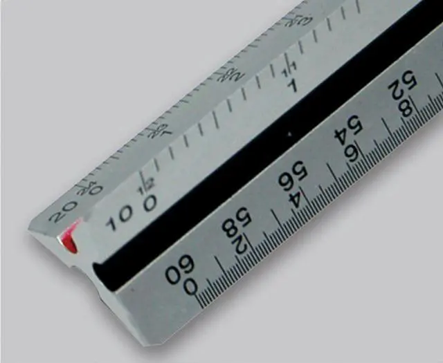 Alt view image 6 of 13 - Staedtler Engineers Pro Triangular Scale Mars ALM 12" Silver 987M1834BK