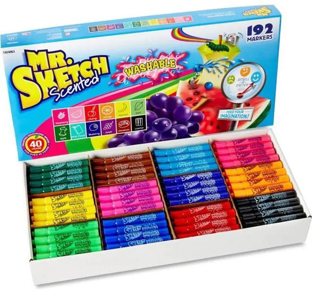Alt view image 3 of 8 - Sanford - 1924063 - Washable Markers, Chisel, Assorted Colors, 192/Set