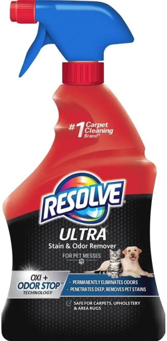 Alt view image 2 of 3 - Resolve Carpet Cleaner Stain/Odor 32 fl. oz. Light Yellow 99305