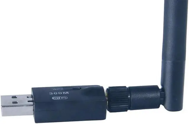 Alt view image 3 of 5 - 300Mbps Wireless USB Wifi Adapter LAN Card 802.11g/b/n Mini WLAN PC Wi Fi Receiver External Wifi Dongle 5dB Wi Fi Antenna