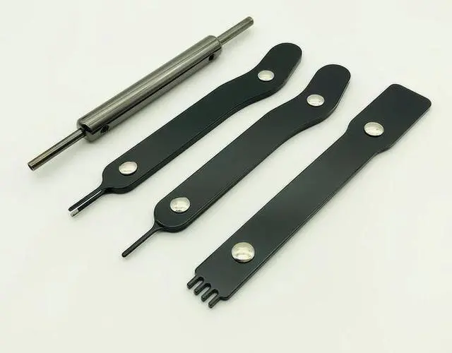 Alt view image 2 of 6 - Power Cable Connector Pin Removal Remover Modding Mod Pin Tools Kit For PC ATX PSU PCI 4P 6Pin 24Pin SATA Power Cable Black New