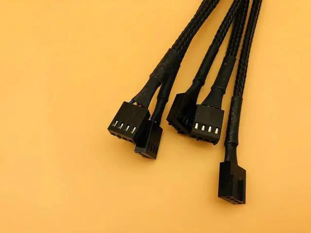 Alt view image 4 of 6 - 5PCS CPU Computer Case Fan Power Extension Cable Motherboard 4Pin PWM Fan Connector Computer Case Extension Power Cable
