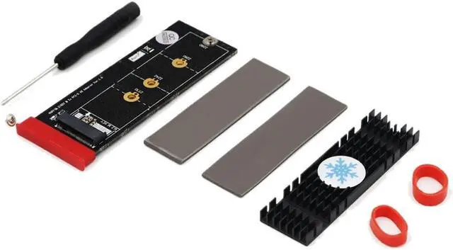 Main image of Black M.2 SSD Cooling M.2 NVMe SSD NGFF TO PCIE 3.0 X4 Adapter M Key Card Support PCI Express 3.0 x4 2230 2280 Size M.2