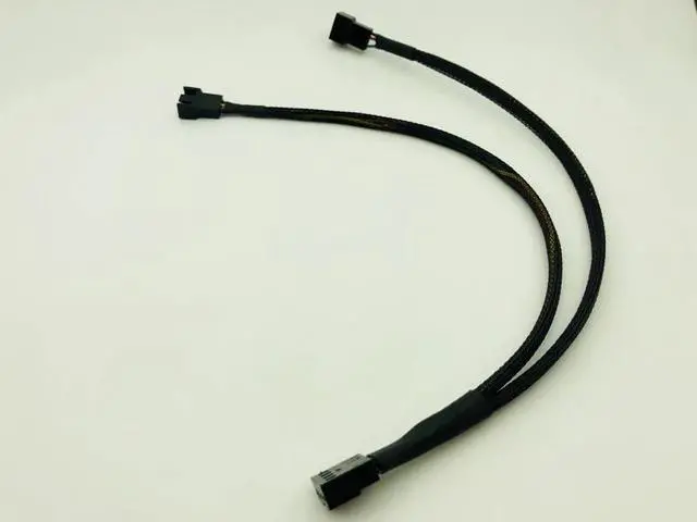 Alt view image 6 of 6 - 5PCS 4Pin Female Y Splitter to Dual 3/4 Pin Male Motherboard Fan Connect Splitter Power Cable Adapter Computer PC Fan Cable 30CM