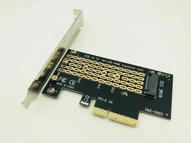 Alt view image 2 of 6 - Amify PCI E PCI Express 3.0 X4 to M.2 NVMe M KEY NGFF SSD PCIE M2 Riser Card Adapter Support 2230 2242 2260 2280 Size