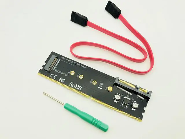 DDR to SSD Adapter Raiser Memory DDR4 Card Slot to B Key