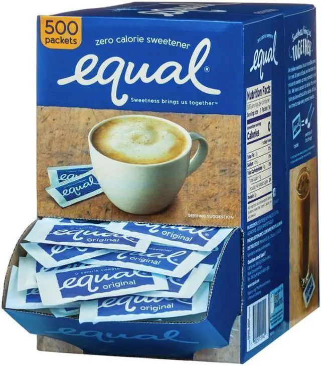 Alt view image 3 of 17 - Equal MRINUT20015448 Sugar Substitute Packets - 1 Box (500 Packets)