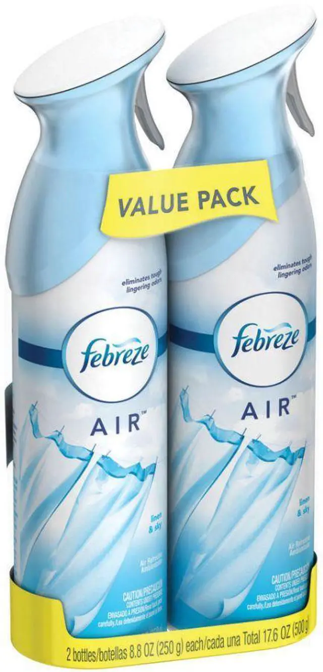 Alt view image 2 of 20 - Febreze AIR Linen & Sky 8.8 oz Aerosol 2/Pack 97799PK