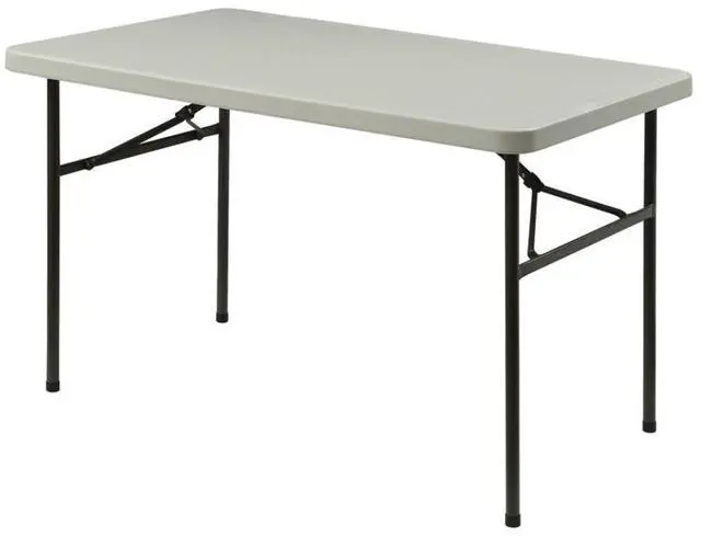 Alt view image 2 of 5 - Lorell Banquet Table Light Duty 450 lb Cap. 48"x24"x29" PM/GY 66657