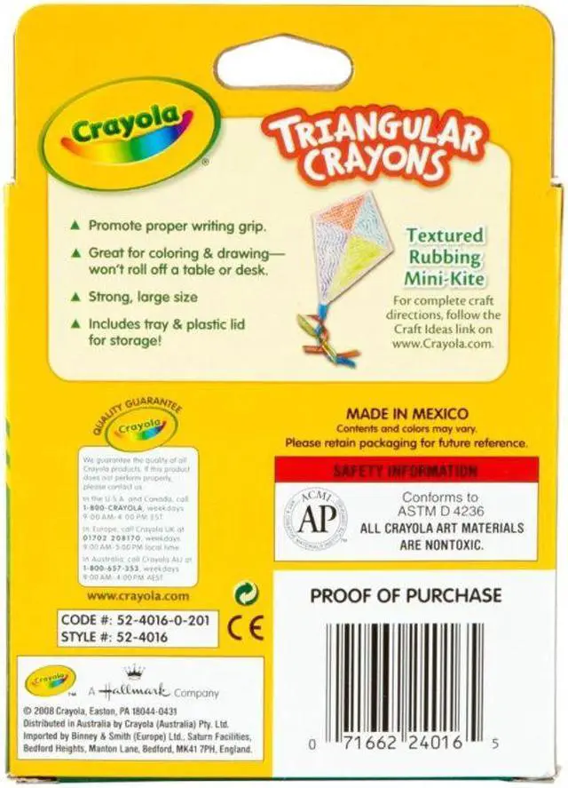 Alt view image 10 of 13 - Triangular Crayons, Assorted, 16/Box