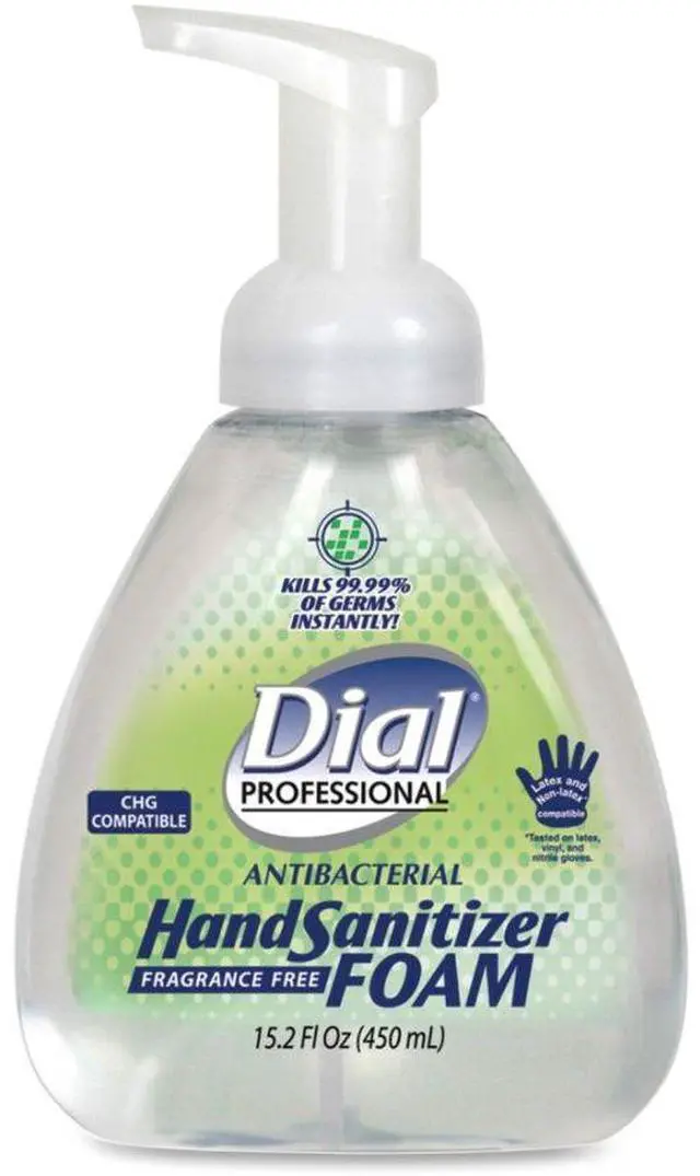 Alt view image 3 of 16 - Dial. Professional 06040 Antibacterial Foaming Hand Sanitizer, 15.2 oz. Pump Bottle