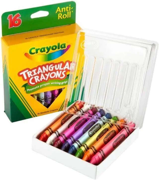 Alt view image 7 of 13 - Triangular Crayons, Assorted, 16/Box