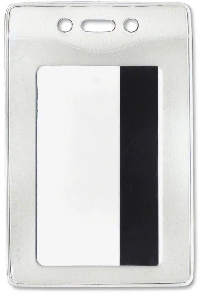 Alt view image 6 of 9 - Advantus 75419 Security ID Badge Holder  Vertical  50 Per Box
