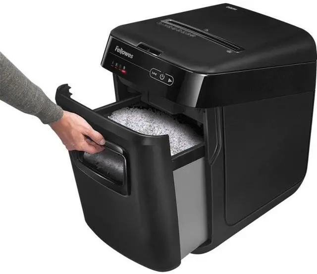 Alt view image 4 of 20 - AutoMax 200M Auto Feed Shredder 200 Sheet Capacity Black