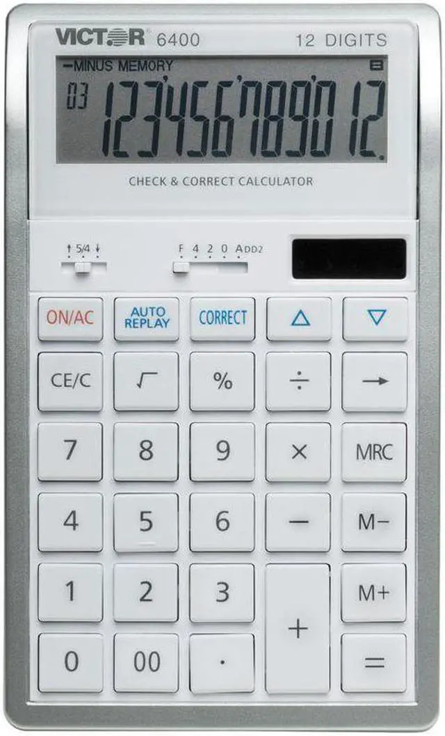 Alt view image 5 of 20 - Victor 6400 Professional Desktop Calculator with Auto Replay, Check & Correct
