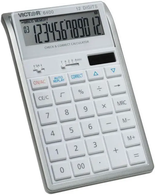 Alt view image 6 of 20 - Victor 6400 Professional Desktop Calculator with Auto Replay, Check & Correct