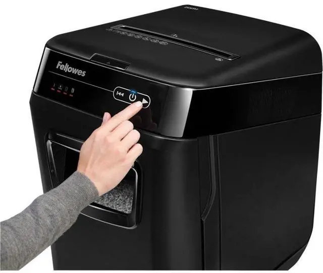 Alt view image 3 of 20 - AutoMax 200M Auto Feed Shredder 200 Sheet Capacity Black