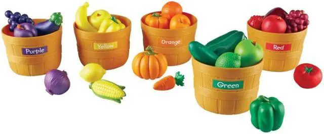 Alt view image 16 of 20 - Learning Resources Farmer's Market Color Sorting Set