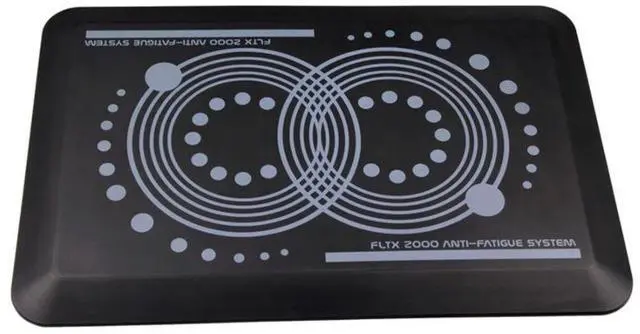 Alt view image 5 of 20 - Floortex AFS-TEX 2000 Anti-Fatigue Mat Rectangle 16"x24", Midnight Black