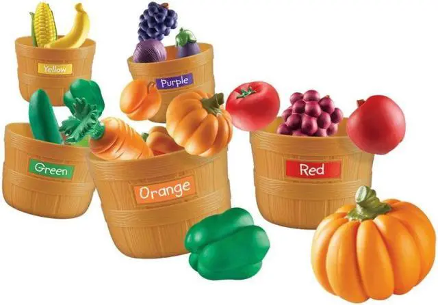 Alt view image 11 of 20 - Learning Resources Farmer's Market Color Sorting Set