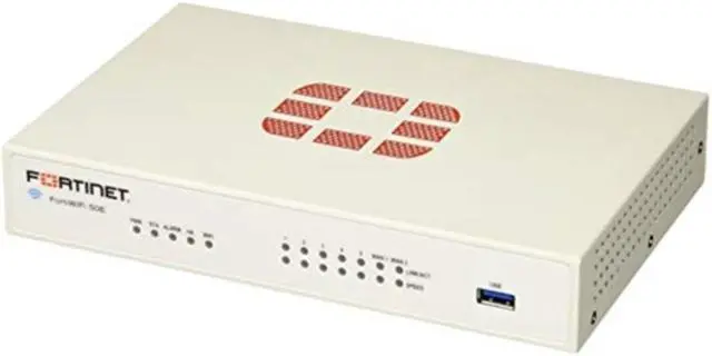 Main image of Fortinet FortiWiFi-50E / FWF-50E Next Generation (NGFW) Firewall Appliance, 7 x GbE RJ45 Ports
