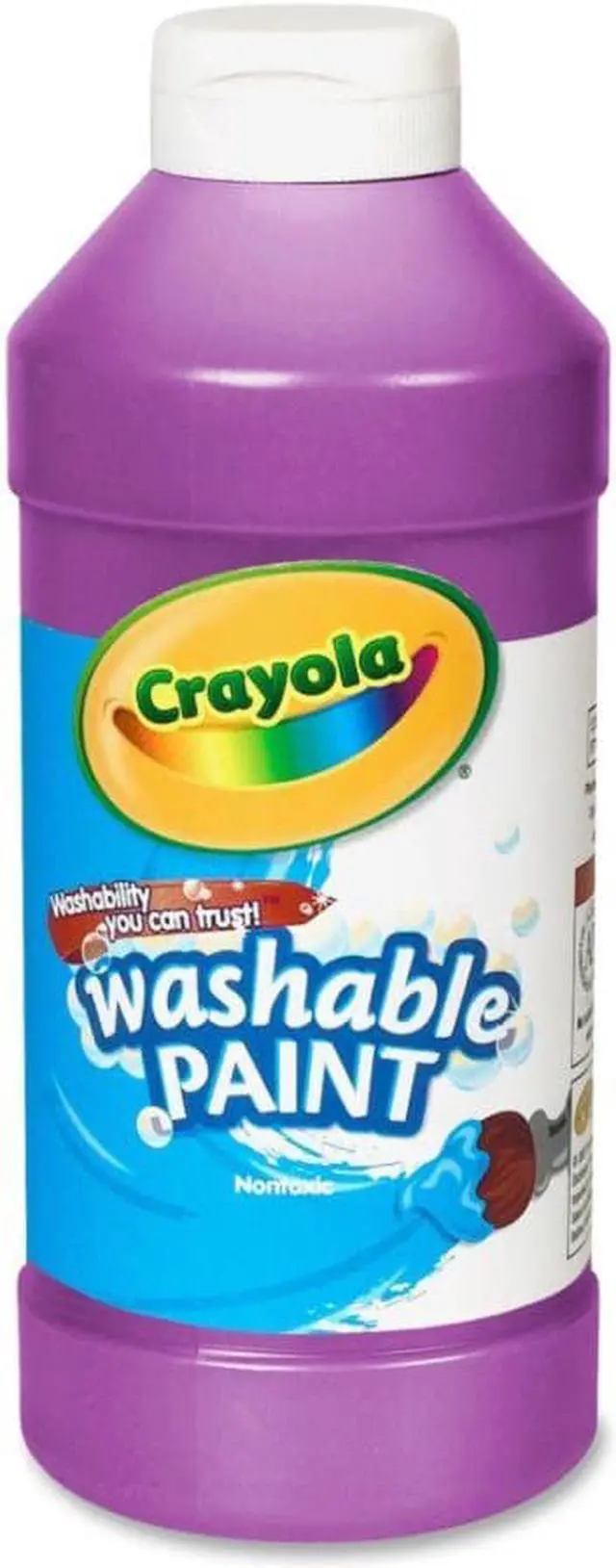 Alt view image 5 of 10 - Crayola. 542016040 Washable Paint  Violet  16 oz