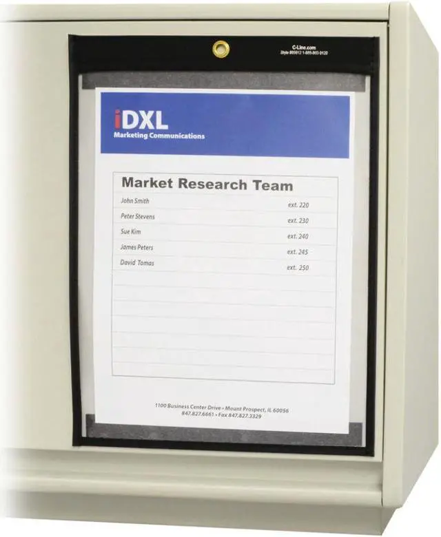 Alt view image 10 of 20 - C-Line Magnetic Stitched Shop Ticket Holders, Clear, 75", 9 X 12, 25/Box 85912