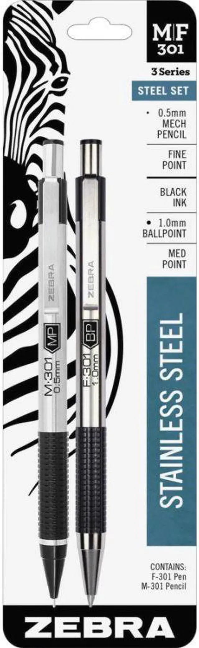 Alt view image 3 of 8 - Zebra Ballpoint Pen/Mechanical Pencil 0.7mm Pen/.5mm Pencil BK Ink 57011