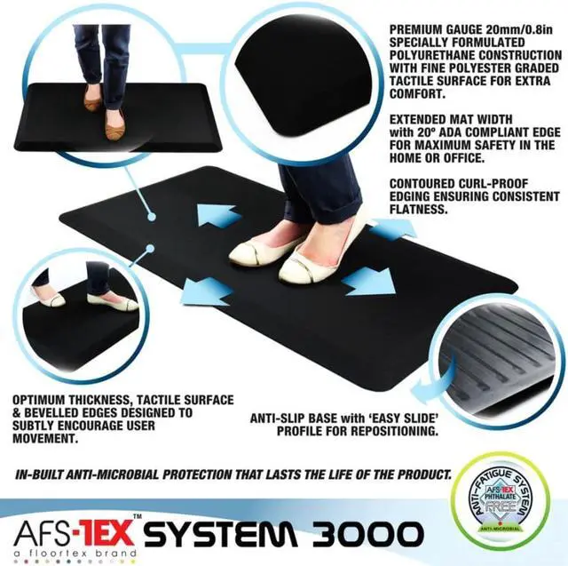 Alt view image 6 of 20 - System 3000 20" x 39" Black