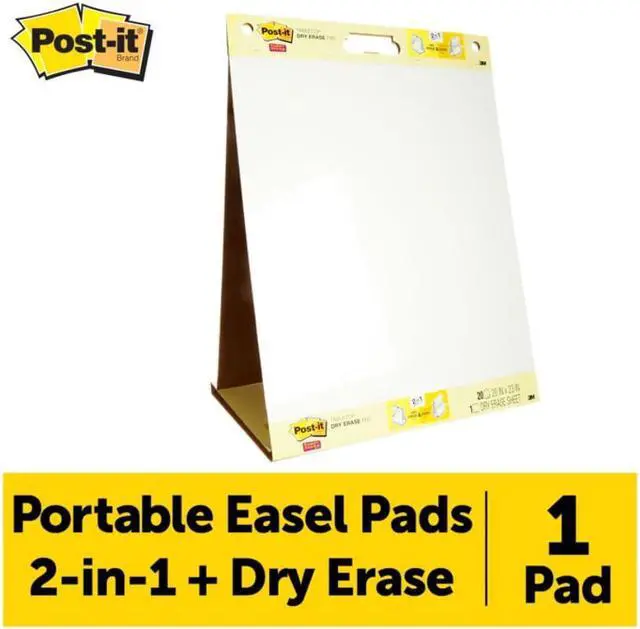 Alt view image 7 of 20 - Post-it Dry Erase Tabletop Easel Unruled Pad 20 x 23 White 20 Sheets