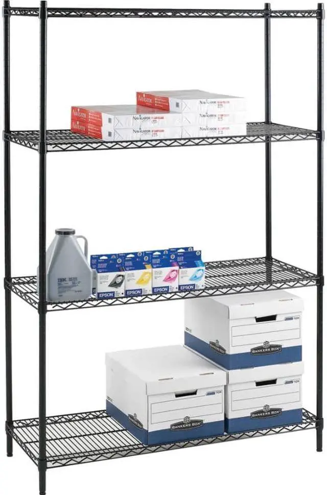 Alt view image 8 of 15 - LORELL Industrial Wire Shelving (LLR69140)