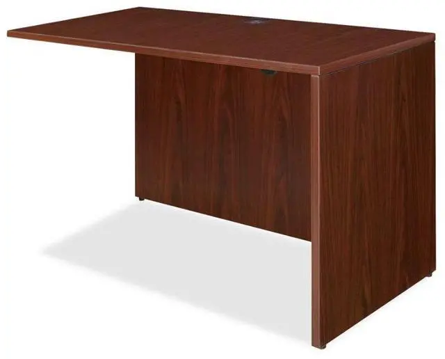Alt view image 3 of 13 - Lorell Return Shell 48"x24"x29-1/2" Mahogany 69387