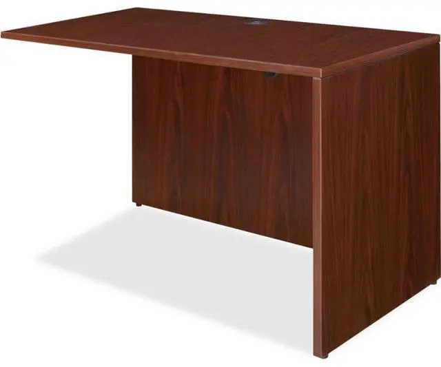 Alt view image 4 of 13 - Lorell Return Shell 48"x24"x29-1/2" Mahogany 69387