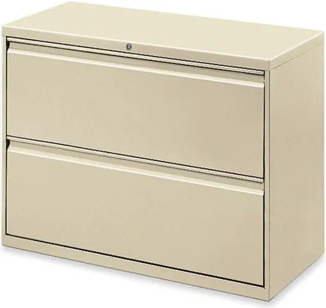 Alt view image 5 of 11 - Lorell Lateral File 2-Drawer 36"x18-5/8"x28" Putty 60447