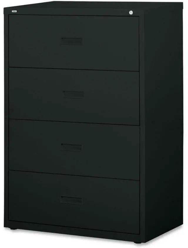 Alt view image 11 of 19 - Lorell Lateral File 4-Drawer 30"x18-5/8"x52-1/2" Black 60560