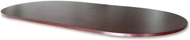 Alt view image 4 of 10 - Lorell Conference Tabletop Oval 96"x48" Mahogany 69150