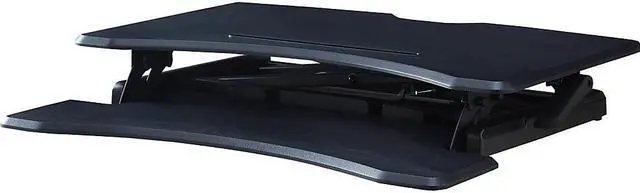 Alt view image 6 of 8 - Lorell LLR99539 X-Type Slim Desk Riser, Black