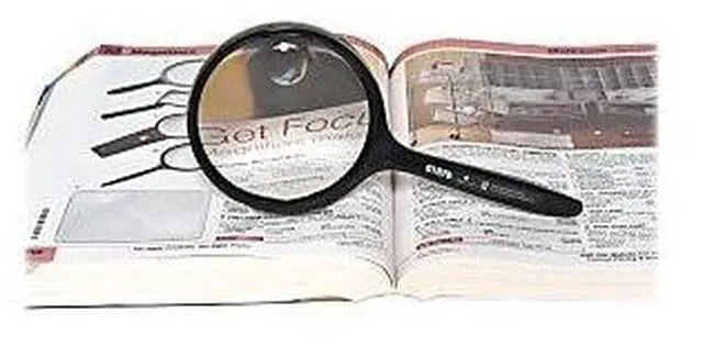 Alt view image 6 of 11 - Sparco Round Hand-Held Magnifier 2X Main/4X Bifocal 3-1/2" BK 01876