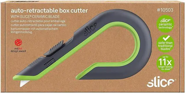 Alt view image 13 of 20 - Slice Ceramic Box Cutter W/ Auto Retracting Blade, Green
