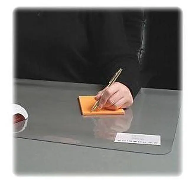 Alt view image 6 of 11 - Lorell Desk Pad Rectangular Non-glare 24"x19" Clear 39652