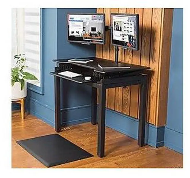 Alt view image 4 of 14 - Lorell Floor Stand Steel 36"Wx22"Lx30"H Black 82015