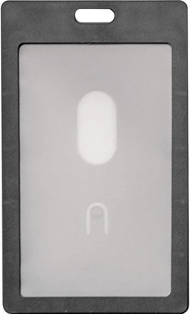 Alt view image 2 of 4 - Advantus Vertical Rigid ID Badge Holder - Vertical - Plastic - 6 / Pack - Black