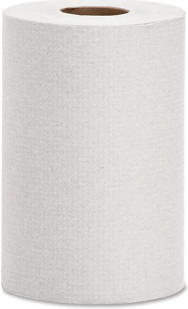 Alt view image 4 of 6 - Genuine Joe Hardwound Roll Towels 1.82"Core 7-7/8"x350' 12 Rolls/CT WE 22300