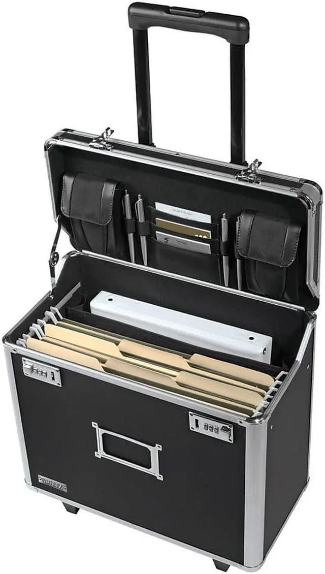 Alt view image 6 of 13 - IdeaStream Consumer Products, Locking Catalog Case 15"x10"16" Black VZ00194