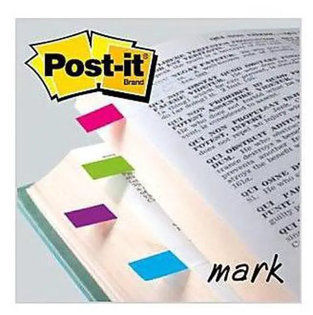 Alt view image 12 of 20 - 3M 6834AB Small Flags in Dispensers Four Bright Colors 35 per Color 4 Dispensers Pack