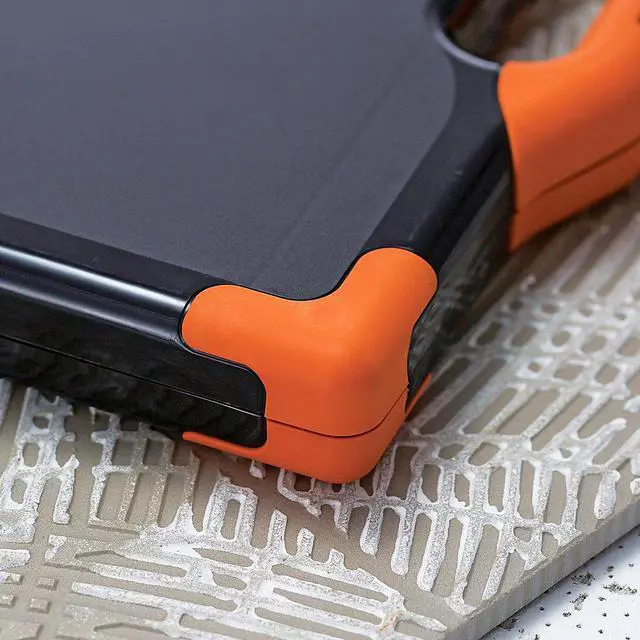 Main image of Officemate® OIC® Carry-All Clipboard Box, 15 1/2"H x12 1/2"W x 2 1/4"D, Black/Orange