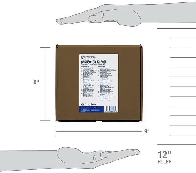 Alt view image 9 of 16 - First Aid Only 50-Person Bulk First Aid Refill - ANSI Compliant - 183 x Piece(s) For 50 x Individual(s) - 1 Each  FAO906