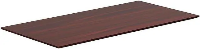 Alt view image 13 of 16 - Lorell Adjustable Height Tabletop 24"x60"x1" Mahogany 59605